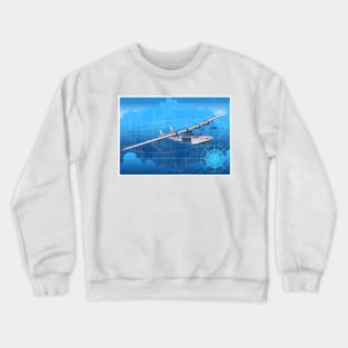 retro seaplane Crewneck Sweatshirt